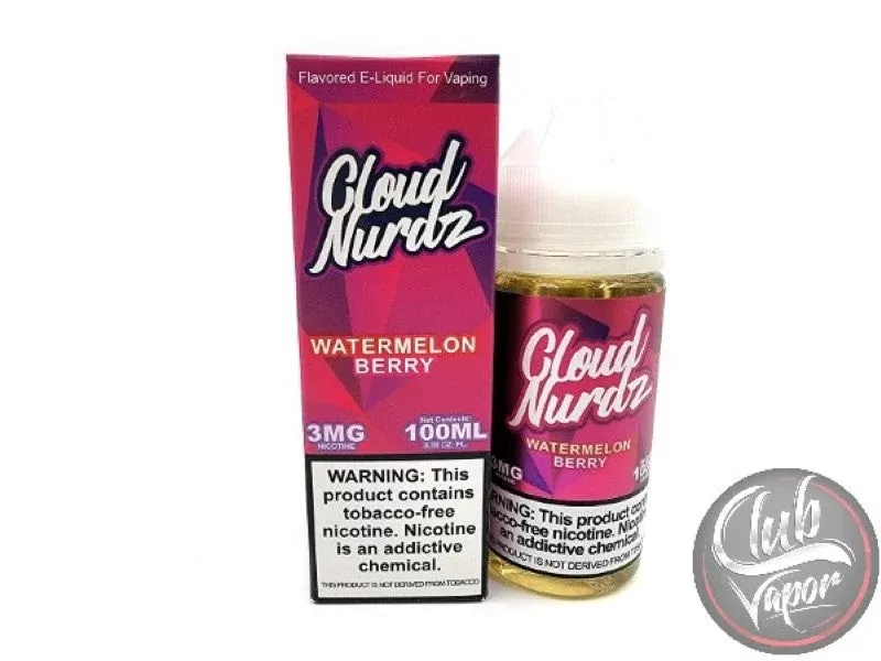 Watermelon Berry 100mL E-Liquid By Cloud Nurdz
