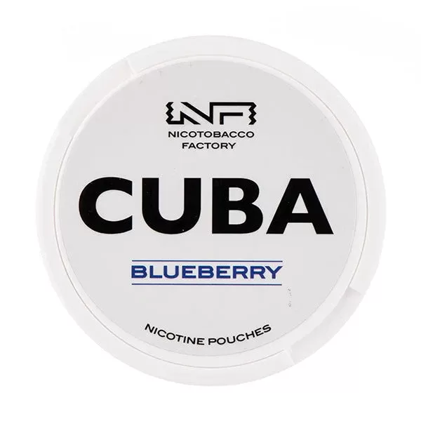 Blueberry Nicotine Pouches by Cuba White