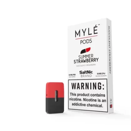 SaltNic Summer Strawberry MYLE Replacement Pod 4-Pack