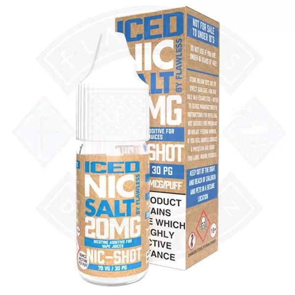 Nic Salt – Iced Nic Shot 20mg 10ml By Flawless