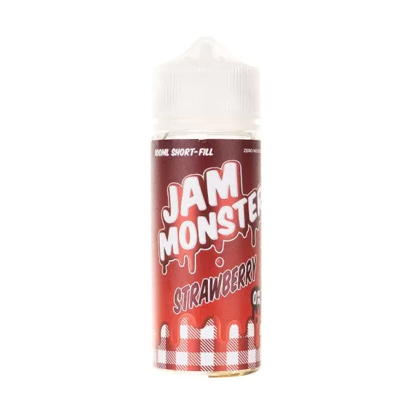 Strawberry 100ml Shortfill E-Liquid by Jam Monster