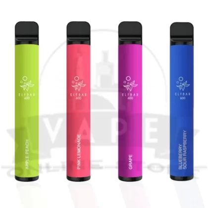 Box Of 10 Elf Bar 600 Puffs No Nicotine Wholesale Cheap