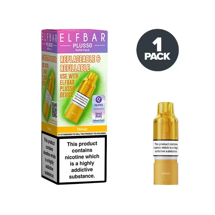 Mango Elf Bar Plus 50 Prefilled Pods