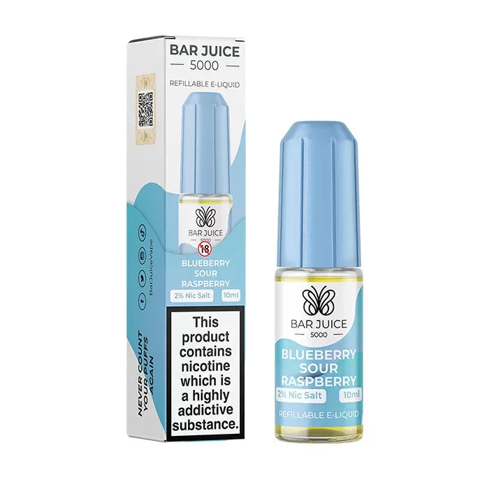 Blueberry Sour Raspberry Nicotine Salt by Bar Juice 5000