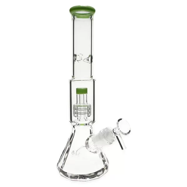 Plain Jane Glass 12.5″ Diamond Showerhead Beaker Bong