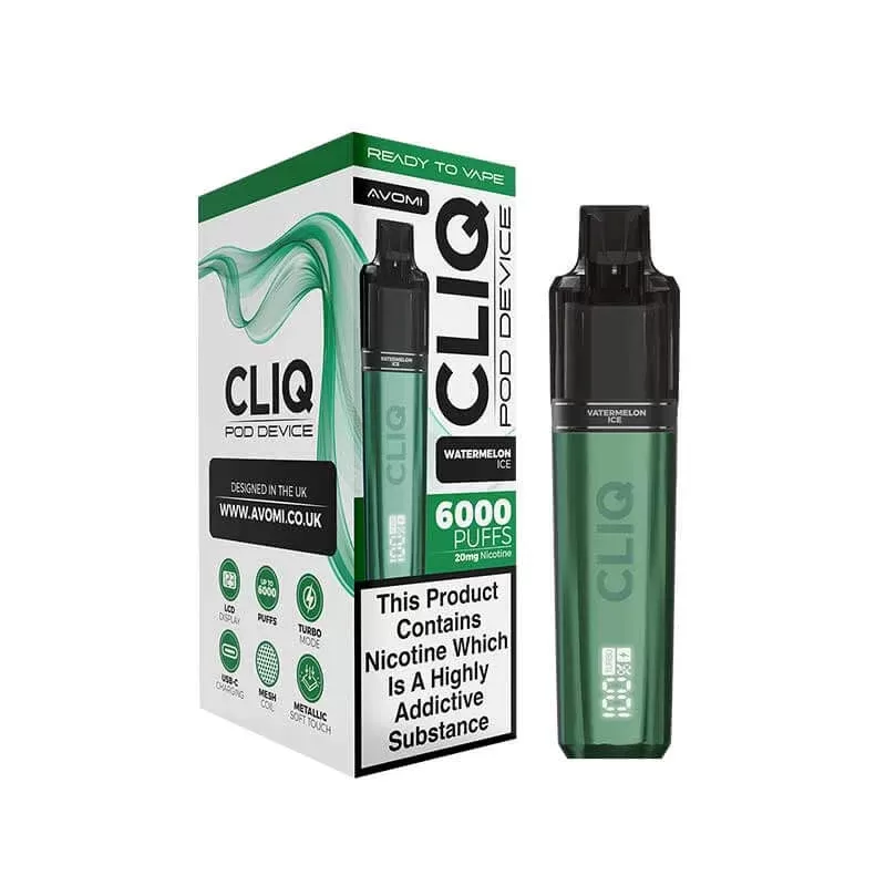 Avomi CLIQ Prefilled Pod Vape Kit – Watermelon Ice