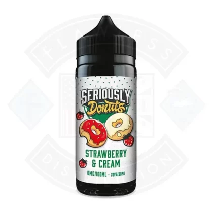 Doozy Vape Seriously Donuts Strawberry & Cream 0mg 100ml Shortfill
