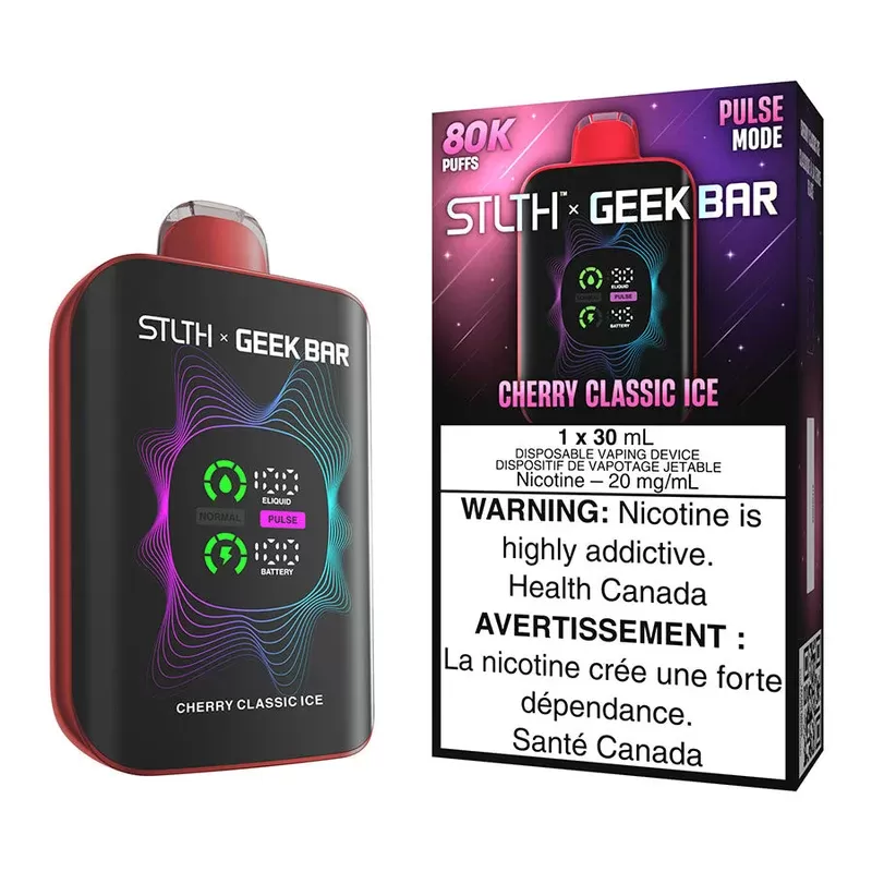 STLTH X Geek Bar Disposable Vape Device – Cherry Classic Ice