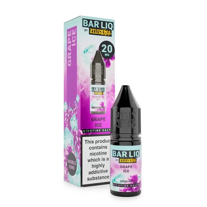 Grape Ice Nic Salt Bar Liq By Zeus Juice