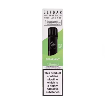 Spearmint Elf Bar 600 Prefilled Pods