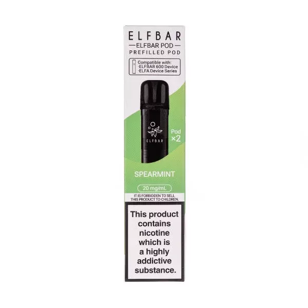 Spearmint Elf Bar 600 Prefilled Pods
