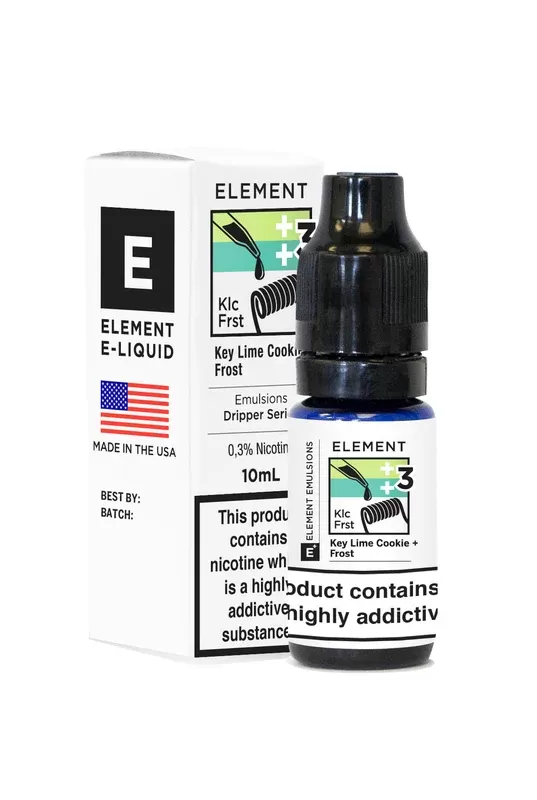Element Emulsions Key Lime Cookie + Frost High VG ELiquid