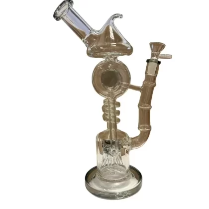 12″ 5mm Lighthouse Recycler Glass Bong