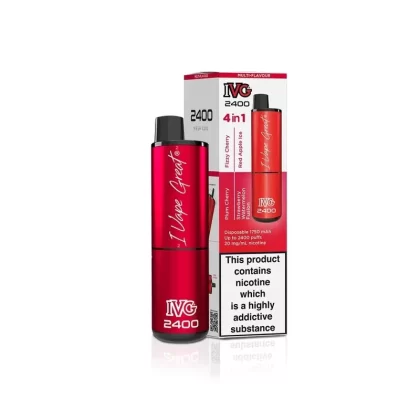 IVG 2400 Puff Disposable Vape – Red Edition