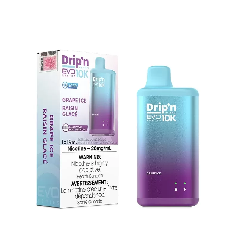 Drip’n EVO 10K Grape Ice Disposable Vape Pen