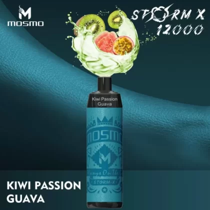 Mosmo Storm X Disposable Vape – 12K Puffs – Shisha Vape – Kiwi Passion Guava