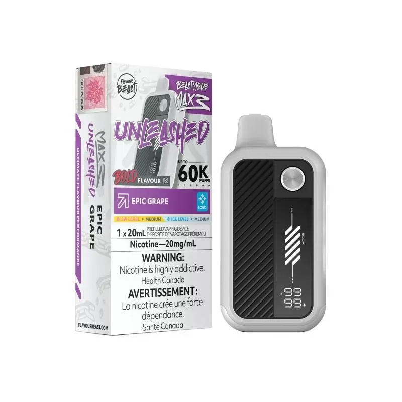 Flavour Beast – Beast Mode Max 3 60k Epic Grape Iced