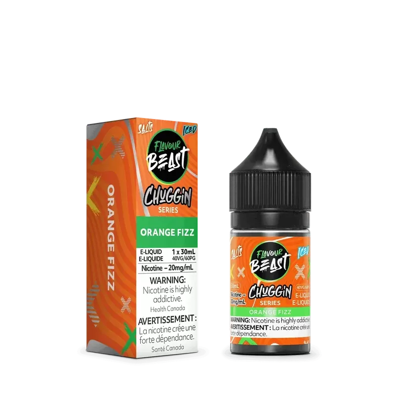 Flavour Beast Salts – Chuggin’ Orange Sparkle Iced