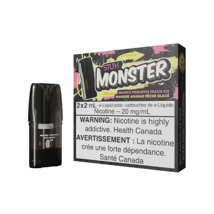 STLTH MONSTER PODS- MANGO PINEAPPLE PEACH ICE