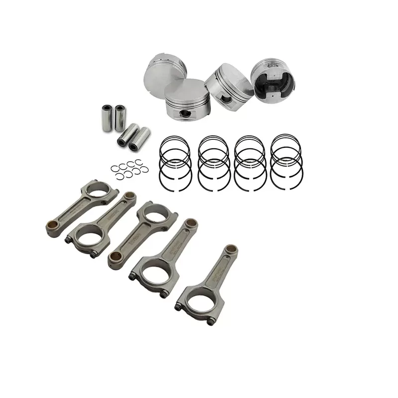 SPA TURBO Forged piston and rings set 82mm VW 1.8L 8V + VW 144MM X 20MM SUPER A CONNECTING ROD SET 3/8″ BOLT (1000HP)