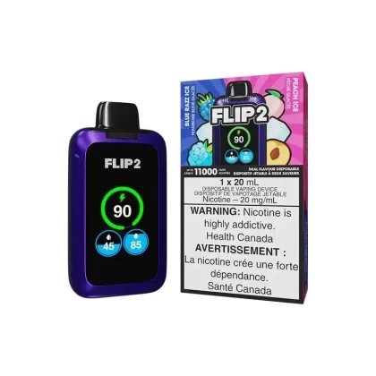 FLIP BAR 2 – BLUE RAZZ ICE+ PEACH ICE