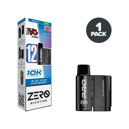 Blue Sour Raspberry IVG Pro 12 Refill Pack
