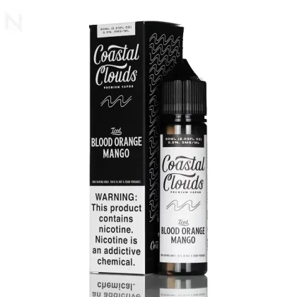 Coastal Clouds E-Liquid – Blood Orange Snow Cone Iced (Iced Blood Orange Mango) – 60mL