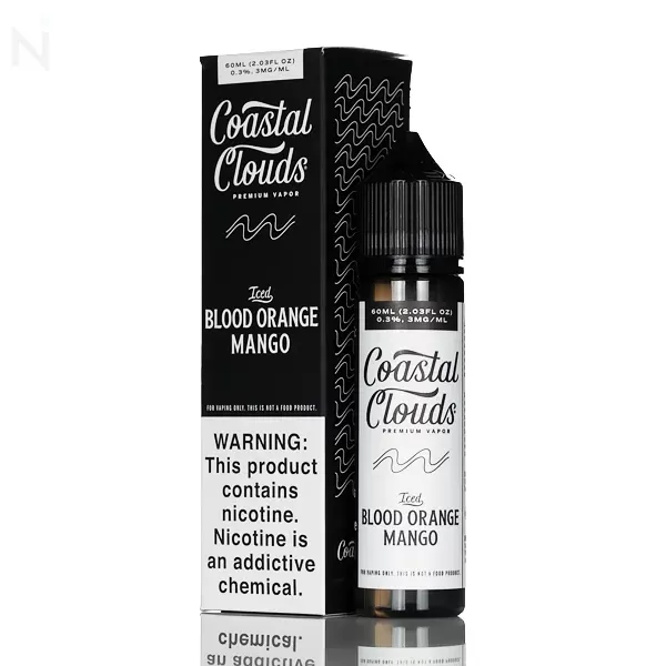 Coastal Clouds E-Liquid – Blood Orange Snow Cone Iced (Iced Blood Orange Mango) – 60mL