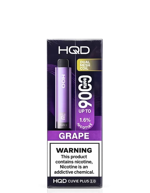HQD Cuvie Plus 2.0 9000 Up to 1.6% Disposable Vape