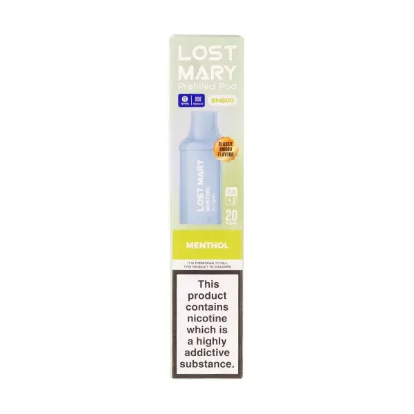 Menthol BM600 Prefilled Pods by Lost Mary