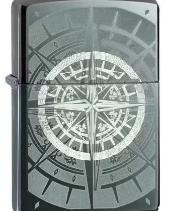 Zippo Lighter – Compass Black Ice