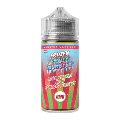 Strawberry Kiwi Pomegranate Ice Frozen Fruit Monster eJuice Nicotine Free 100ml