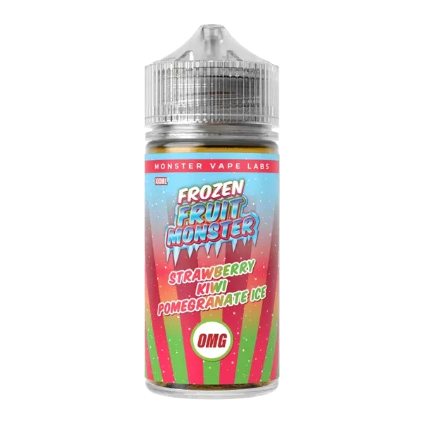 Strawberry Kiwi Pomegranate Ice Frozen Fruit Monster eJuice Nicotine Free 100ml