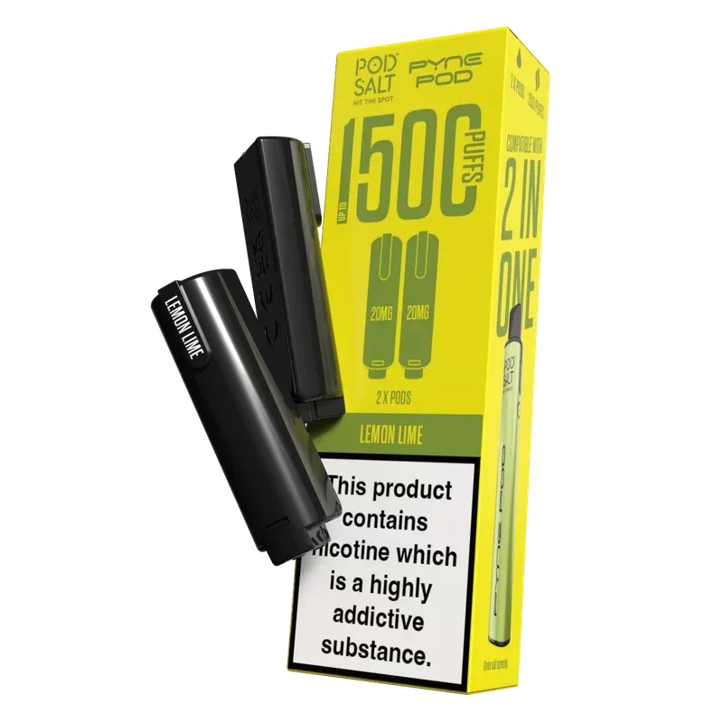 Pod Salt Pyne Pod 2 in One Pods Lemon Lime