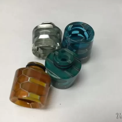 510 Large Honeycomb Wide Bore Drip Tip or Mouth Piece F5