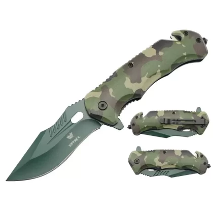 Xtreme – 8″ Jungle Camo Pocket Knife