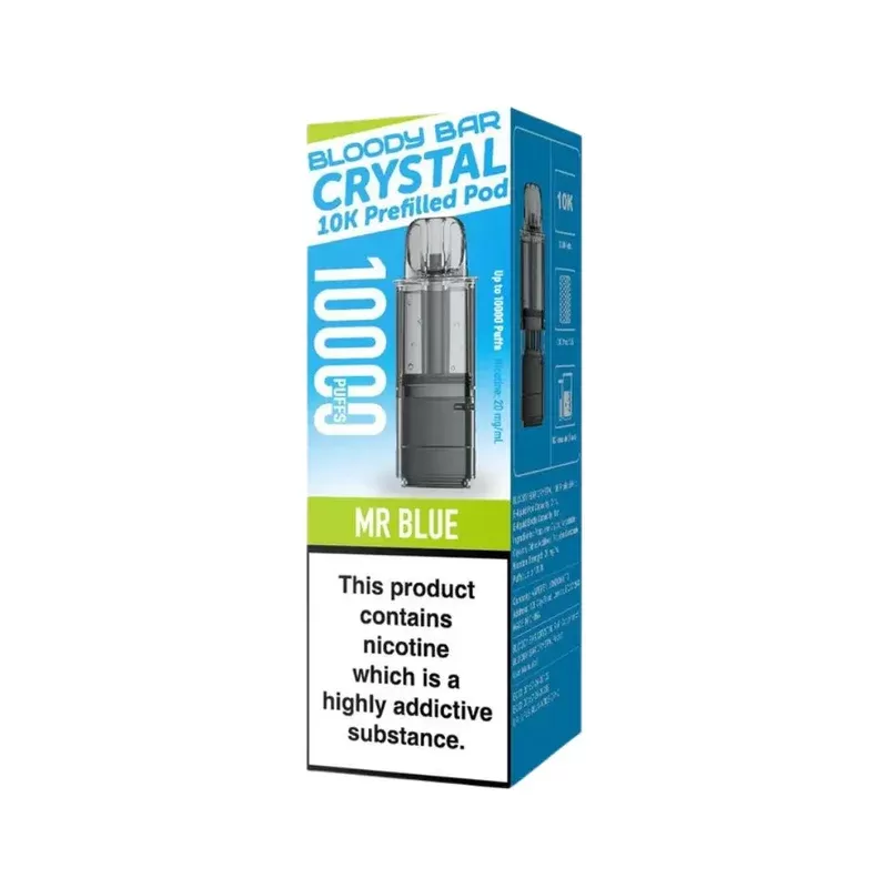 Bloody Bar Crystal 10K Mr Blue Refill Pods