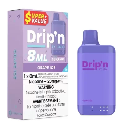 Drip’n 8ML Disposable – Grape Ice
