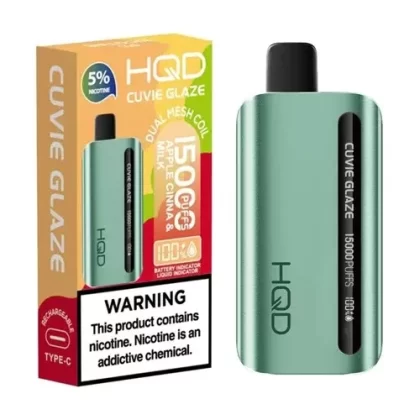 HQD Cuvie Glaze 15000 Puffs Disposable Vape Device – 1PC