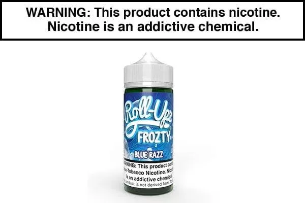 BLUE RASPBERRY ICE BY JUICE ROLL UPZ 100ML