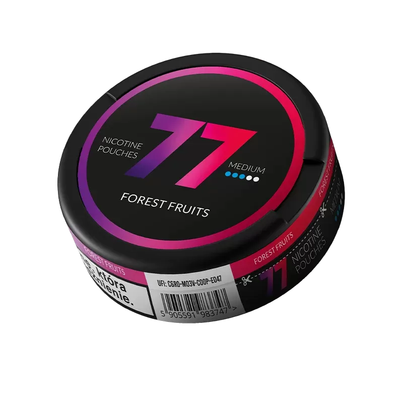 77 Forest Fruits Nicotine Pouches – 5.2mg (5 Pack)