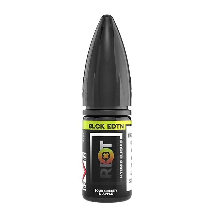 Riot Squad Black Edition Sour Cherry & Apple 10ml Nicotine Salt E-Liquid