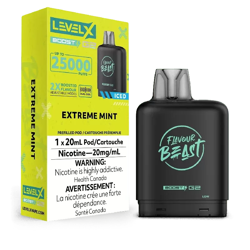 Level X Flavour Beast Boost G2 Pod – Extreme Mint