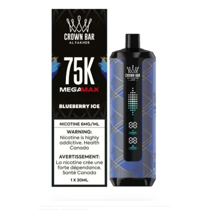 Blueberry Ice – AL FAKHER Crown Bar Disposable Vape 75000