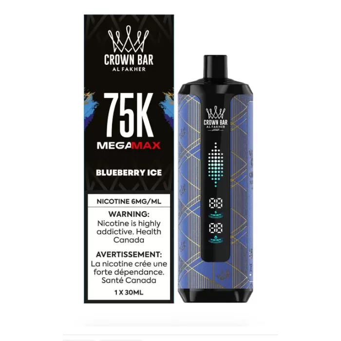 Blueberry Ice – AL FAKHER Crown Bar Disposable Vape 75000