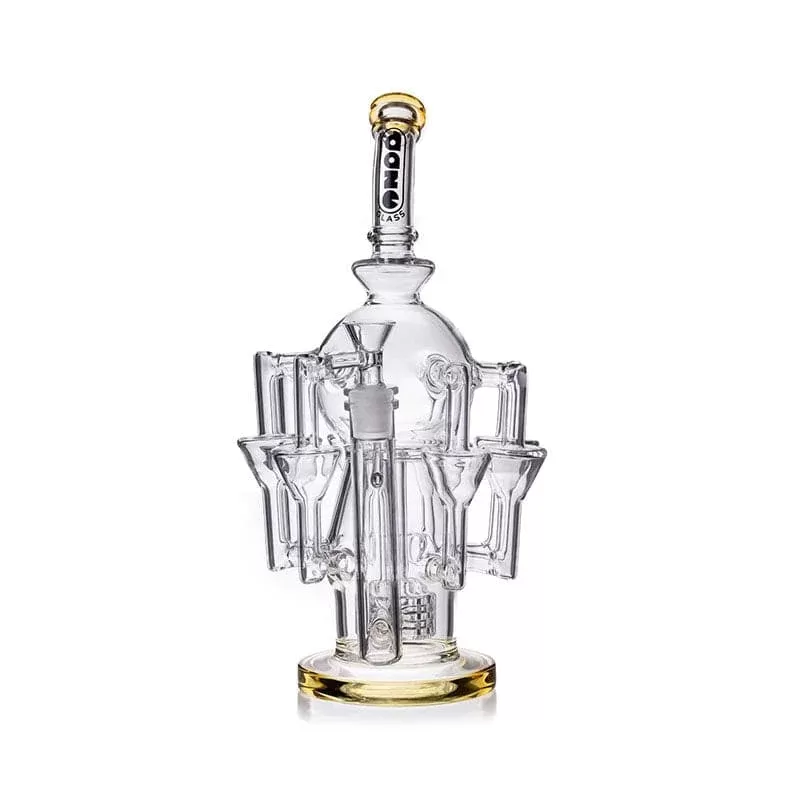 Daze Glass – 13″ Octopus Recycler Style Matrix Perc Glass Water Pipe