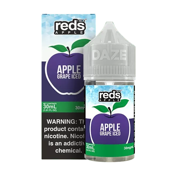 Apple Grape ICED SALT – Red’s Apple E-Juice by 7 Daze – 30mL