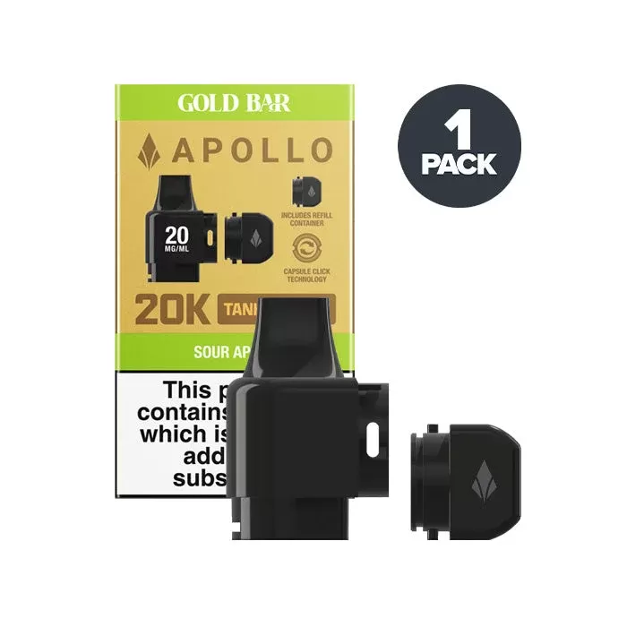 Sour Apple Gold Bar Apollo Tank & Refill Pod
