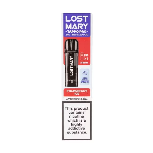 Strawberry Ice Tappo Prefilled Pods by Lost Mary