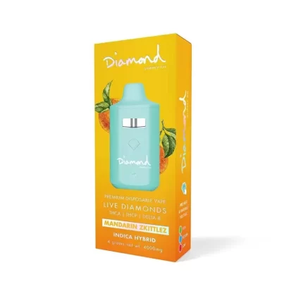 URB x Diamond Supply Co. Disposable 4g Disposable – Mandarin Zkittlez (Indica Hybrid) (*)